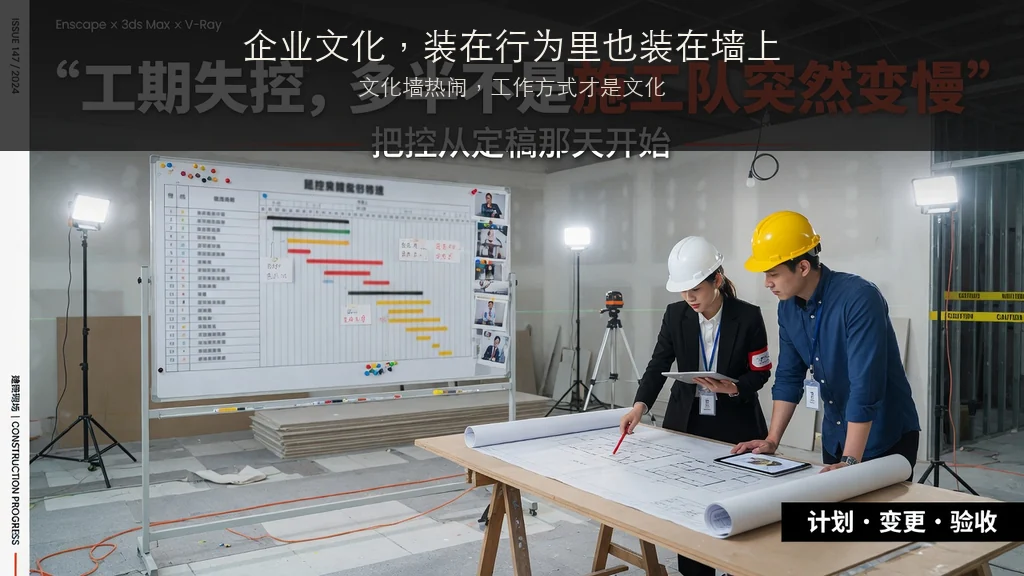 杂志封面：企业文化，装在行为里也装在墙上