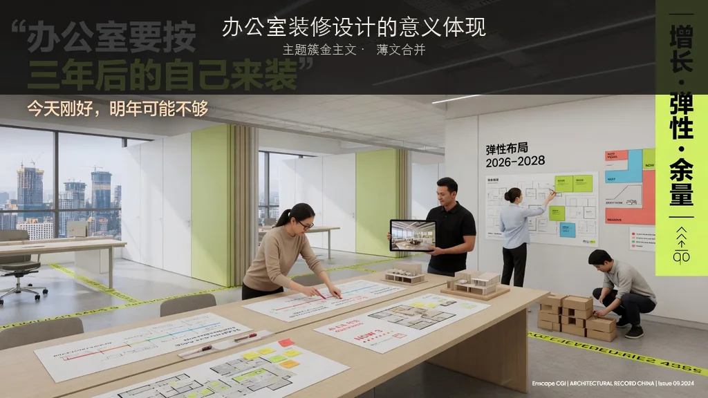 杂志封面：办公室装修设计的意义体现