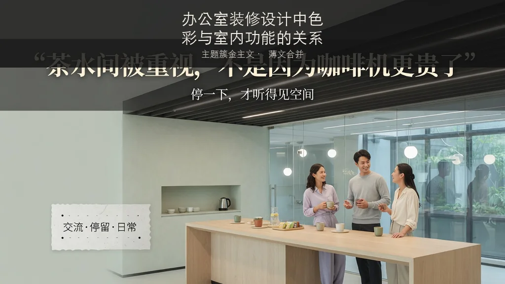 杂志封面：办公室装修设计中色彩与室内功能的关系