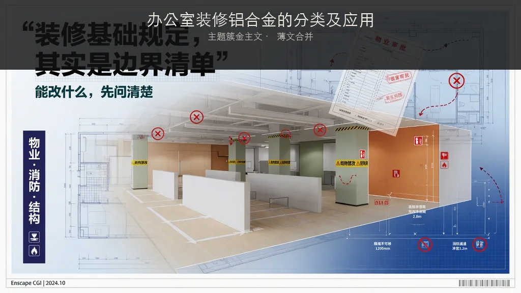 杂志封面：办公室装修铝合金的分类及应用