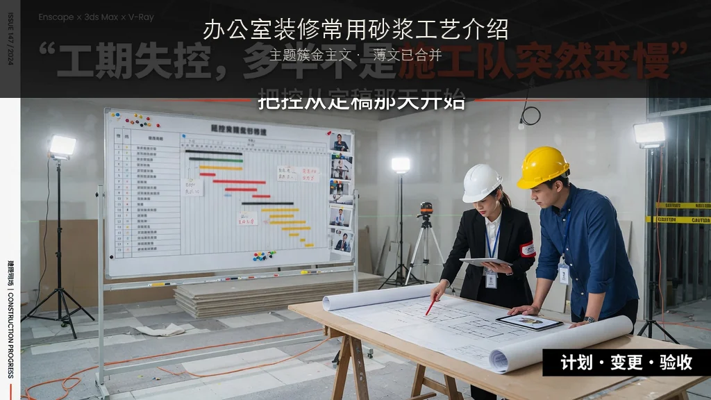 杂志封面：办公室装修常用砂浆工艺介绍