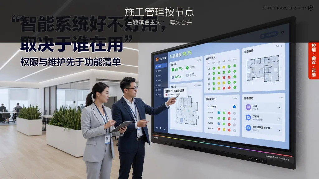 杂志封面：施工管理按节点