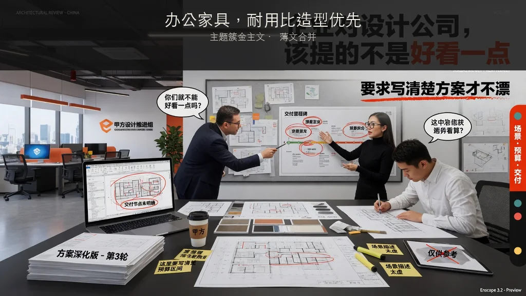 杂志封面：办公家具，耐用比造型优先
