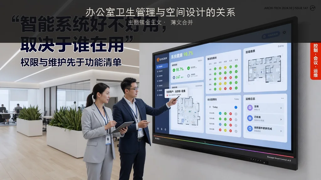杂志封面：办公室卫生管理与空间设计的关系