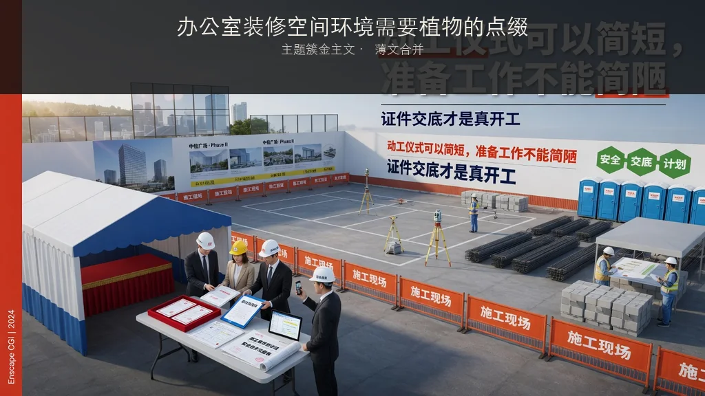 杂志封面：办公室装修空间环境需要植物的点缀