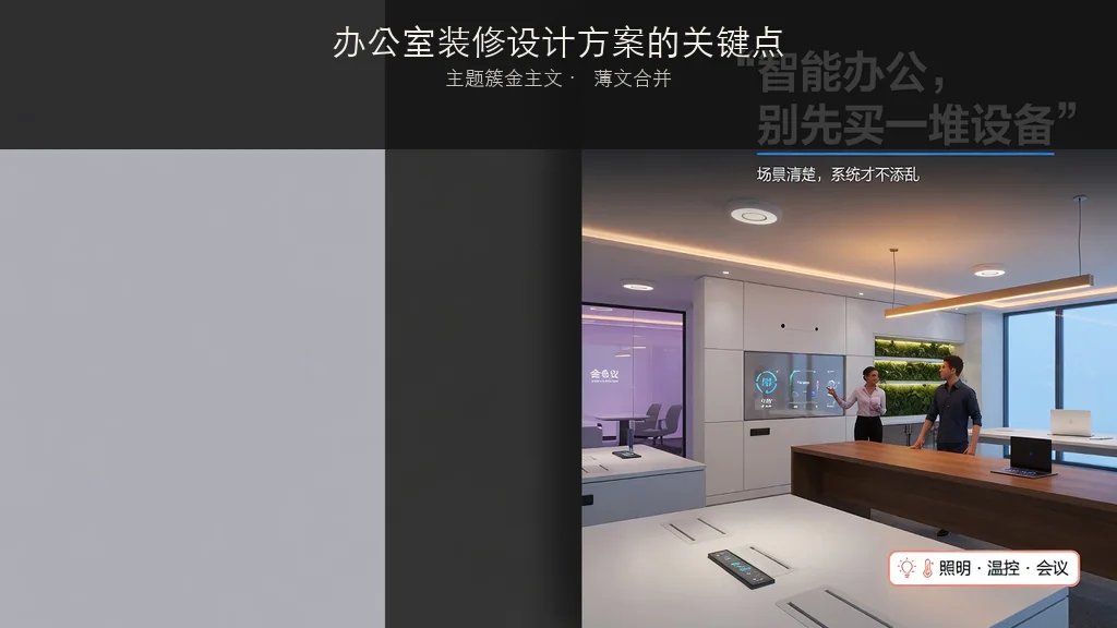 杂志封面：办公室装修设计方案的关键点