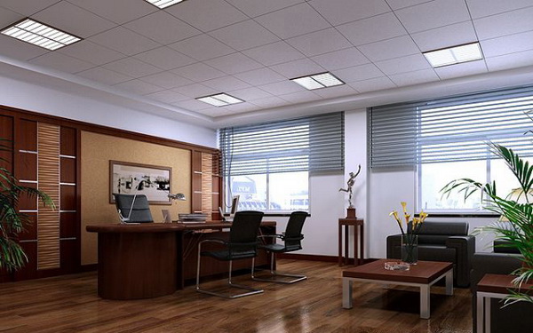 董事长办公室常见装饰风格-办公室装修图