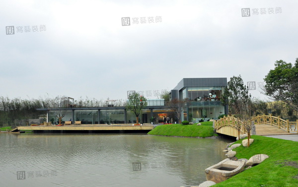 奔腾鱼塘_上海办公室装修 外景