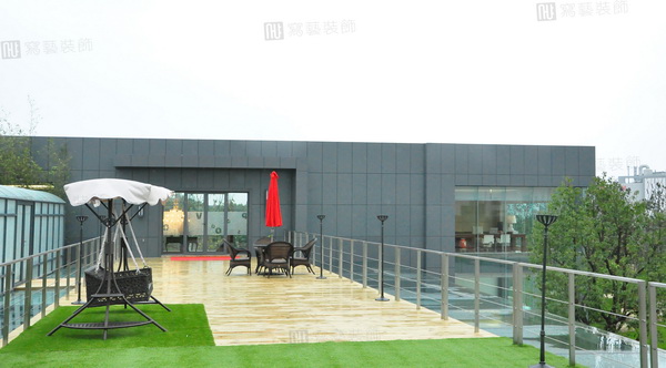 奔腾鱼塘_上海办公室装修 外部视角