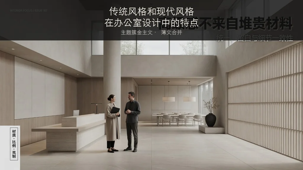 杂志封面：传统风格和现代风格在办公室设计中的特点