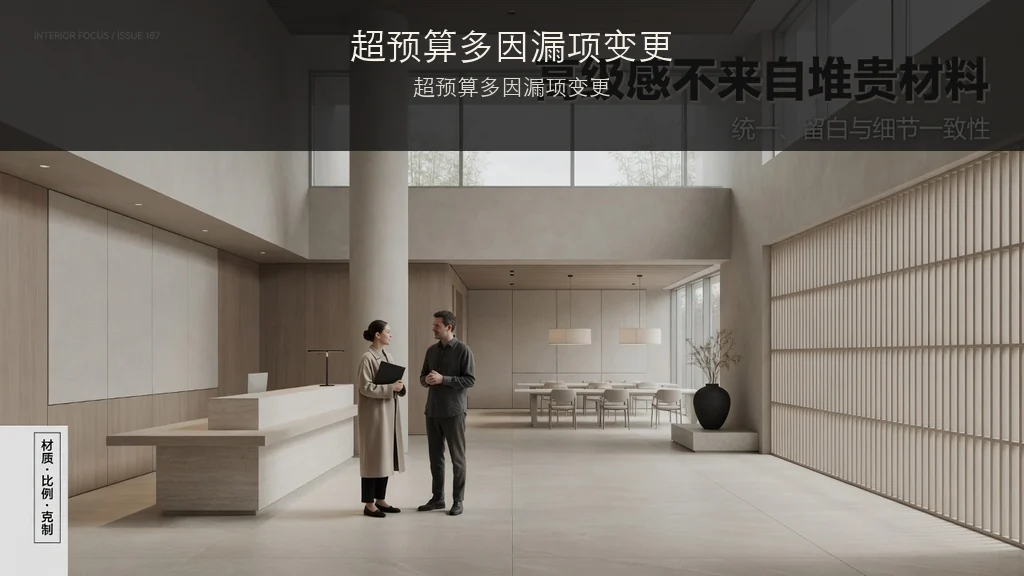 杂志封面：超预算多因漏项变更