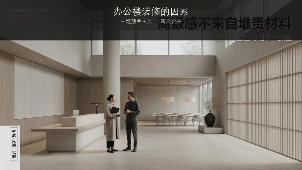 杂志封面：办公楼装修的因素