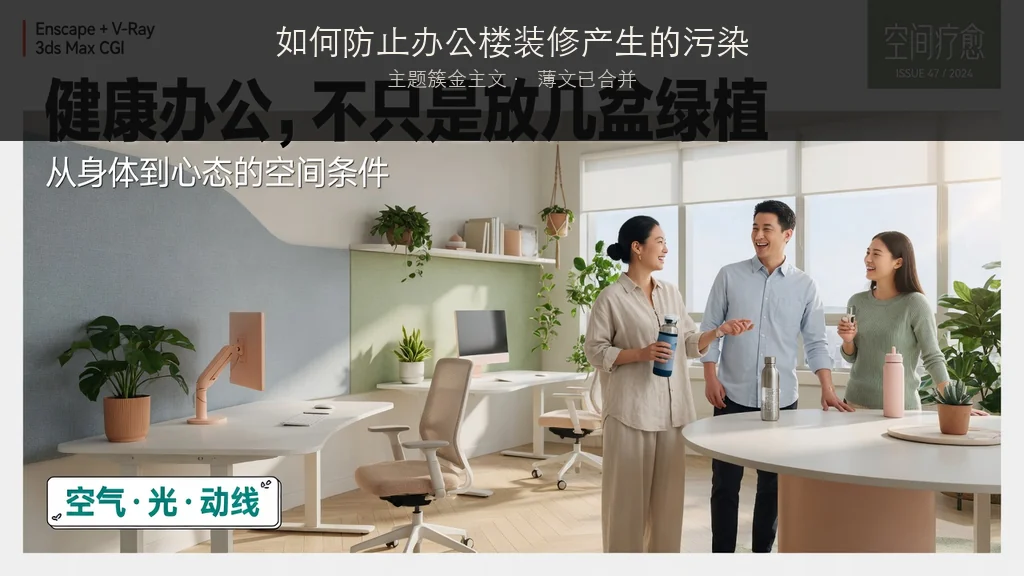 杂志封面：如何防止办公楼装修产生的污染